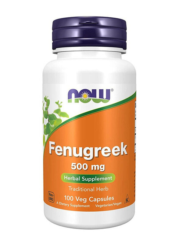 

Now Fenugreek Herbal Supplement with Tradiotional Herb, 500mg, 100 Veg Capsules