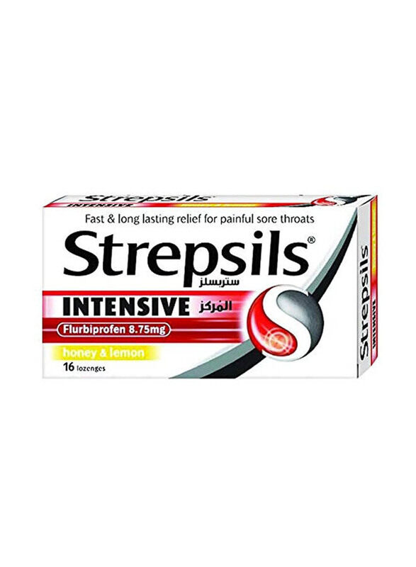 

Strepsils Intensive Honey & Lemon Lozenges, 16 Lozenges