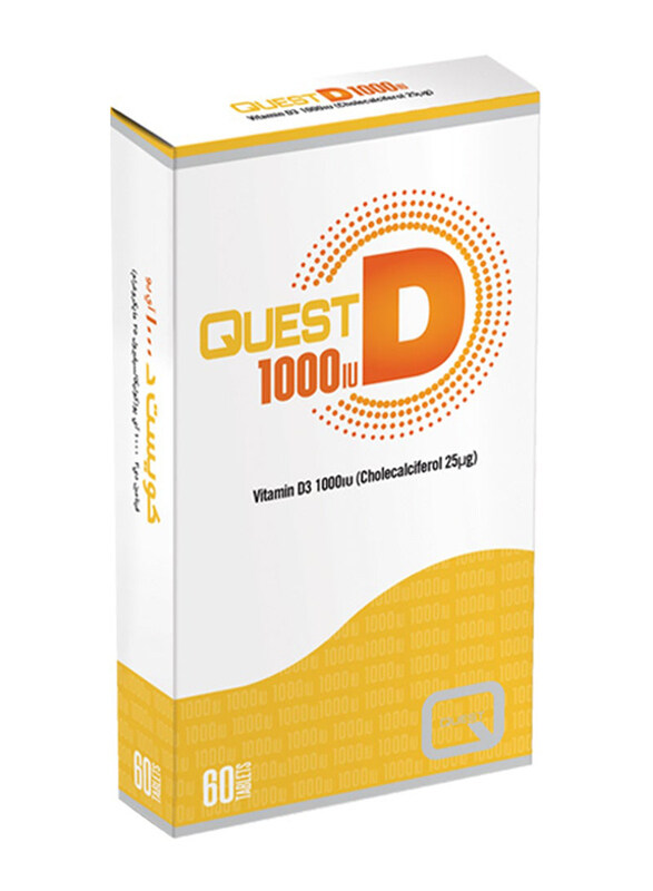 

Quest D 1000IU Vitamin D3 Supplement, 60 Tablets