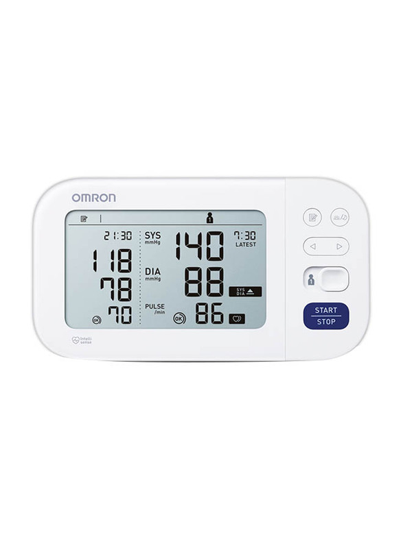 Omron M6 Comfort Upper Arm Blood Pressure Monitor, White