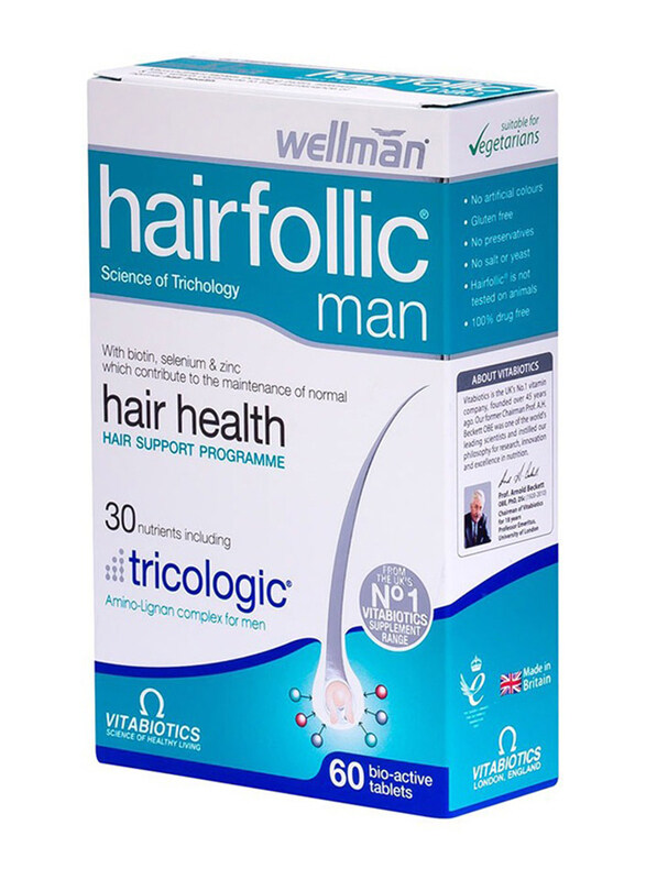 

Vitabiotics Wellman Hairfolic, 60 Tablets