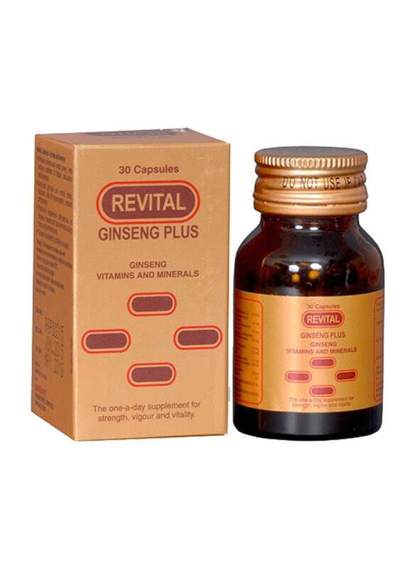 

Revital Ginseng Plus, 30 Capsules