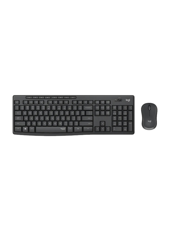 Logitech MK295 Silent Wireless English Keyboard and Mouse Combo, Black