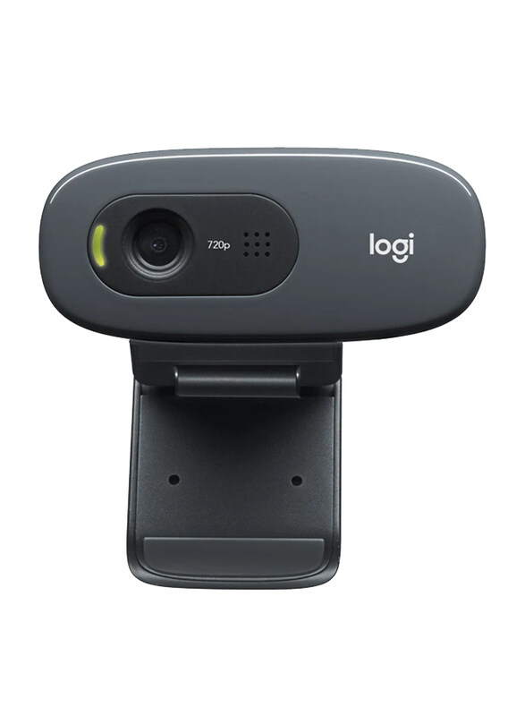 

Logitech C270 HD Webcam for Desktop/Laptop, Black