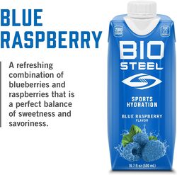 BioSteel Sports Drink, Sugar-Free with Essential Electrolytes, Blue Raspberry, 500ml, 12-Pack