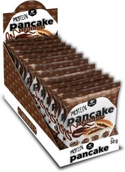 Go Fitness 12 Protein Pancakes - High Protein Snack, Freshly Baked & Extremely Delicious - Protein Bar Alternative with 10 g Protein Per Pancake (Chocolate)