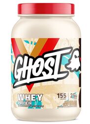 GHOST WHEY Protein Powder, Chocolate Chip Cookie - 2lb, 25g of Protein - Whey Protein Blend - Post Workout Fitness and Nutrition Shakes, Smoothies, Baking and Cooking - Soy and Gluten-Free