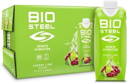 BioSteel Sports Drink, Sugar-Free with Essential Electrolytes, Cherry Lime, 500ml, 12-Pack
