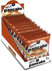 Go Fitness 12 Protein Pancakes - High Protein Snack, Freshly Baked & Extremely Delicious - Protein Bar Alternative with 10 g Protein Per Pancake (Caramel)