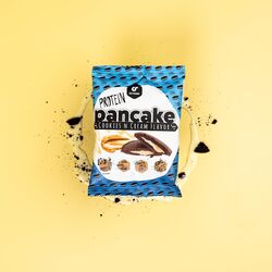 Go Fitness 12 Protein Pancakes - High Protein Snack, Freshly Baked & Extremely Delicious - Protein Bar Alternative with 10 g Protein Per Pancake (Cookies and Cream)
