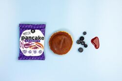 Go Fitness 12 Protein Pancakes - High Protein Snack, Freshly Baked & Extremely Delicious - Protein Bar Alternative with 10 g Protein Per Pancake (Blueberry)
