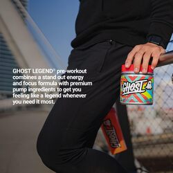 GHOST Legend V2 Pre-Workout Energy Powder- 25 Servings - Caffeine, L-Citrulline, & Beta Alanine Blend for Energy Focus & Pumps - Free of Soy, Sugar & Gluten, Vegan (BLUE RASPBERRY)