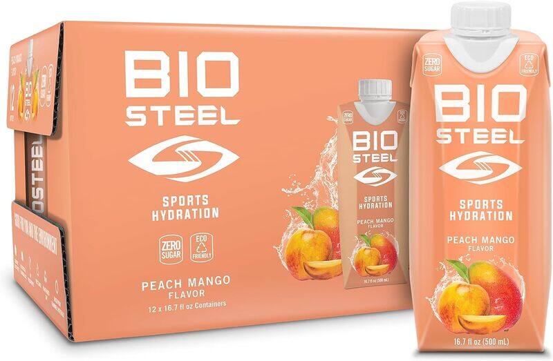 

Biosteel Sports BioSteel Sports Drink, Sugar-Free with Essential Electrolytes, Peach Mango, 500ml, 12-Pack