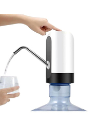 Rechargeable Wireless Auto Electric Bottled Drinking Water Pump Dispenser, Black/White/Silver