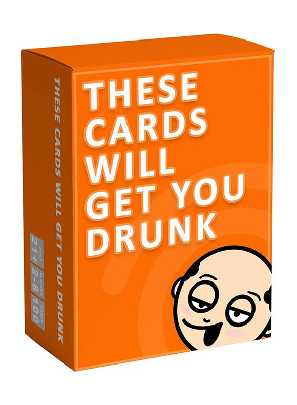 These Cards Will Get You Drunk Card Game, Ages 18+, Orange