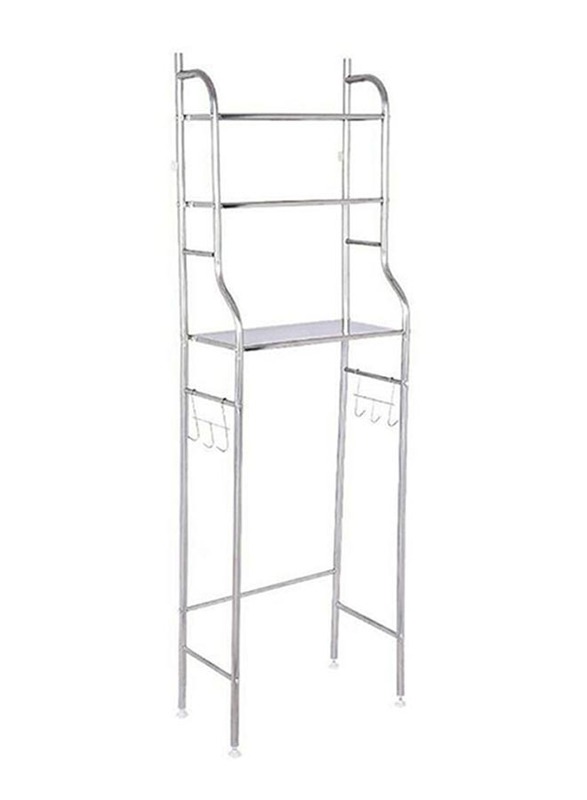 

Royal Polar 3-Tier Over The Toilet Shelf Rack, Silver