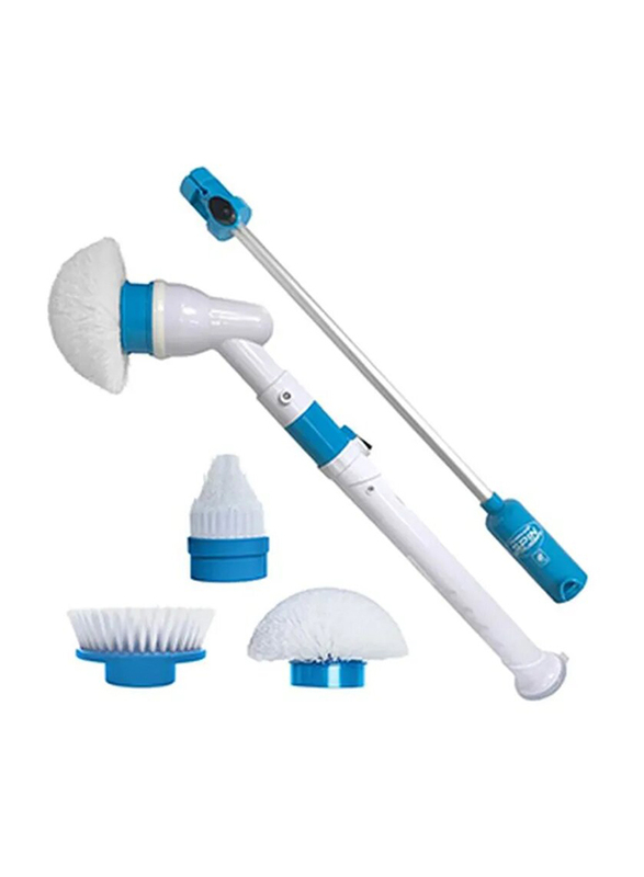 Hurricane Spin Scrubber Set, 5 Pieces, White/Blue