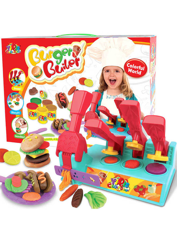 Creative Variety Colour Mud Burger Machine Toy Set, Ages 2+