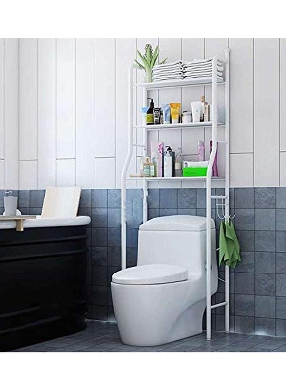 3-Tier Toilet Storage Rack, White