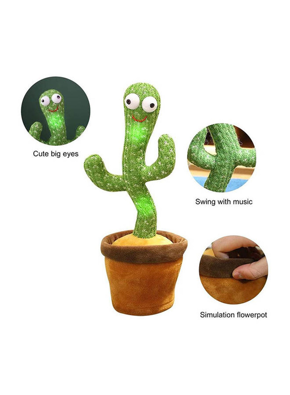 Dance Singing Twist Cactus Plush, Ages 4+