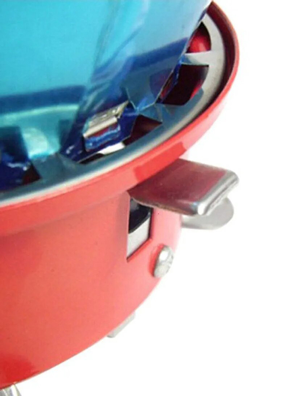 Aotu Windproof 1-Burner Camping Stove, Red/Blue