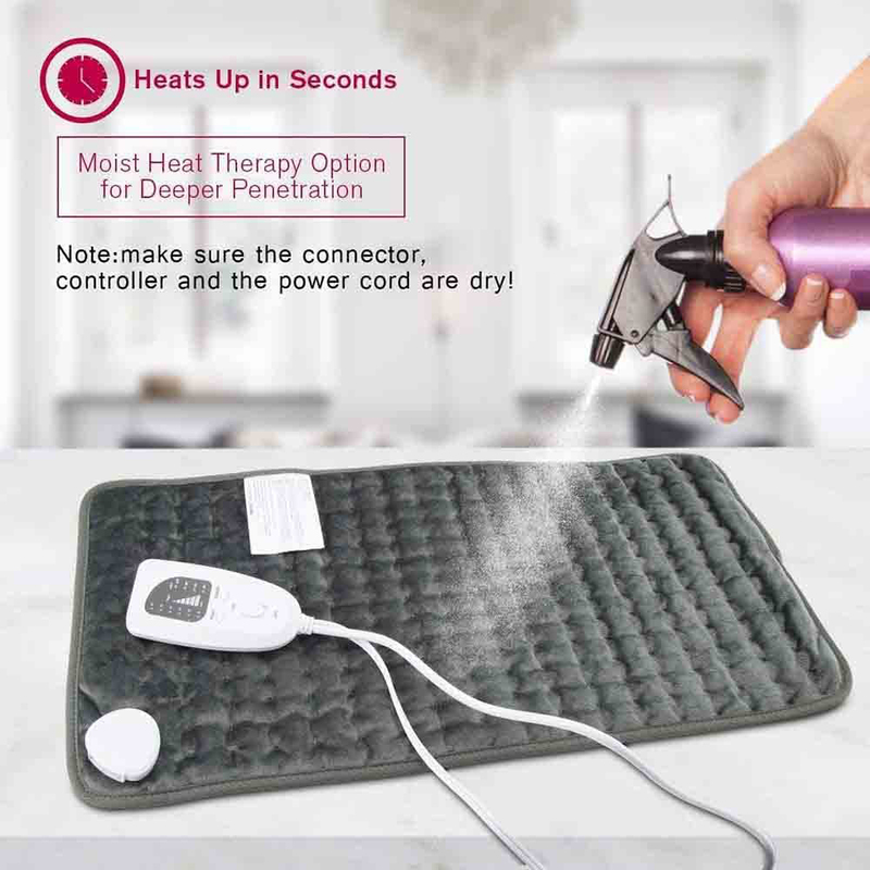 RUQIWEMI Electric Physiotherapy Heating Pad, Grey