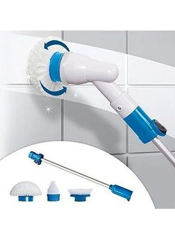 Hurricane Spin Scrubber Set, 5 Pieces, White/Blue