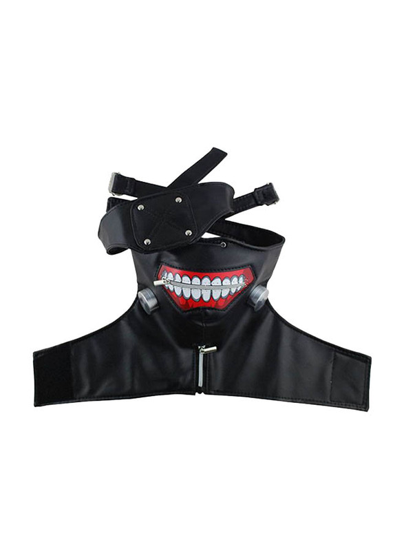 QiaoKai Tokyo Ghoul Kaneki Ken Mask with Eyepatch Cosplay Mask, Ages 12+