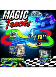 Magic Tracks Glow In The Dark Race Track Set, 220 Piece, Ages 3+