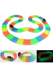 Magic Tracks Glow In The Dark Race Track Set, 220 Piece, Ages 3+