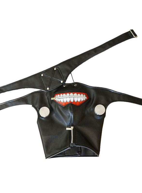 QiaoKai Tokyo Ghoul Kaneki Ken Mask with Eyepatch Cosplay Mask, Ages 12+