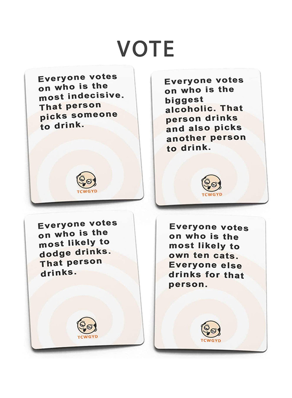 These Cards Will Get You Drunk Card Game, Ages 18+, Orange