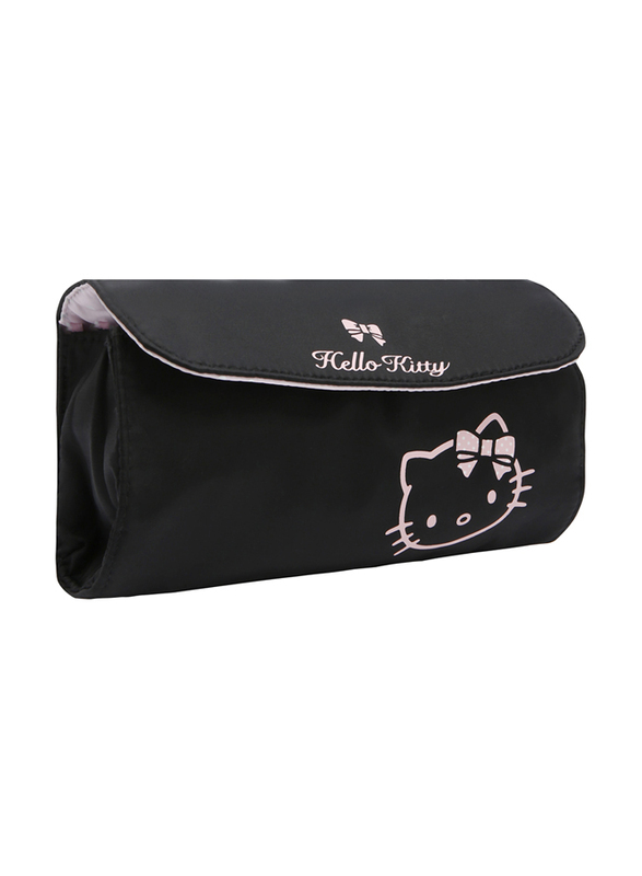 Hello Kitty Travel Cosmetic Pouch for Girls, Black, Model No. 866725