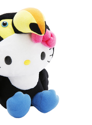 Hello Kitty 8-inch Animal Toucan KT Stuffed Plush Soft Toy, Black, Ages 3+, Model No. 10259