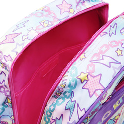 Hello Kitty Texture Details Insulated Backpack School Bag for Girls, Purple, Model No. 10263