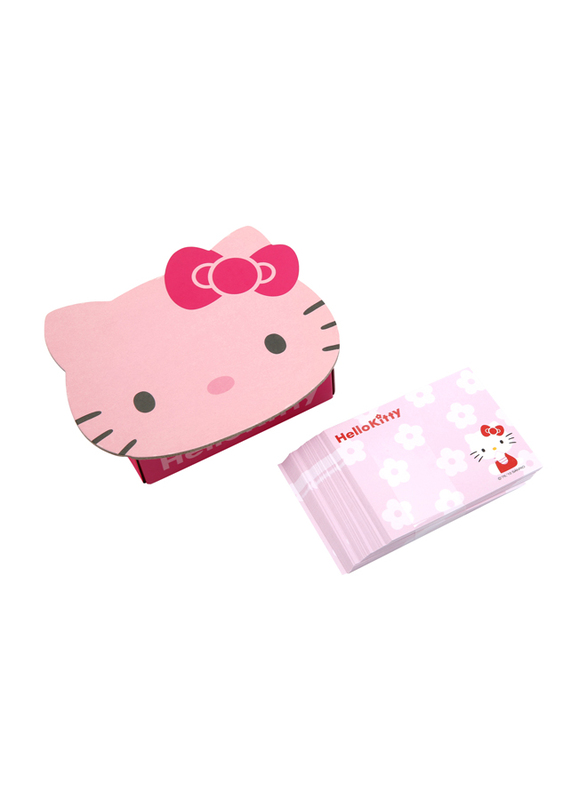 Hello Kitty Sticky Memo in D-cut Box, Pink, 100 Sheets, Model No. 875732