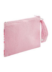 Hello Kitty Soft Woven Pile Flat Pouch for Girls, Pink, Model No. 308595