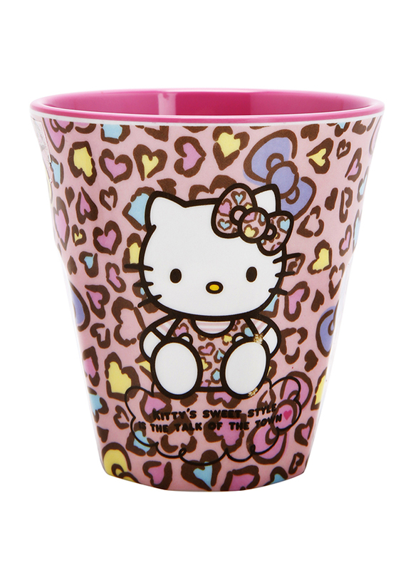 Hello Kitty 270ml Melamine Hearts Printed Mug, Pink, Model No. 72044
