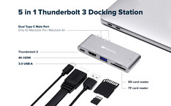 Canyon Thunderbolt 3 docking station 5-in-1 DS-5 for Apple
