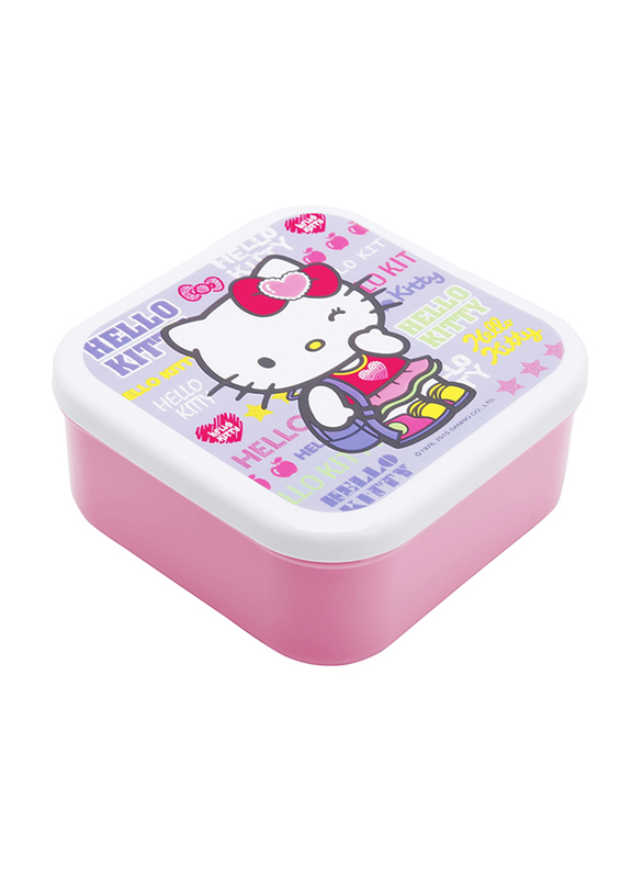 Hello Kitty Insulated Lunch Bag with Lunch Container for Girls, Pink, Model No. 10338