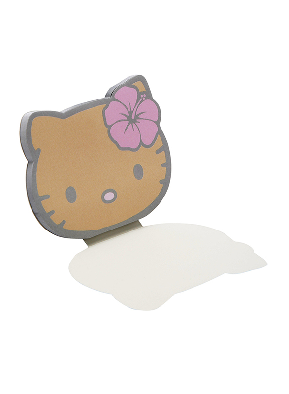 Hello Kitty Sticky Memo, Lime Brown, 50 Sheets, Model No. 7969812