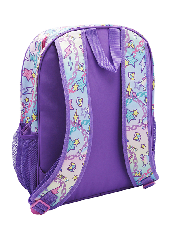 Hello Kitty Printed Backpack School Bag for Girls, Purple, Model No. 10264