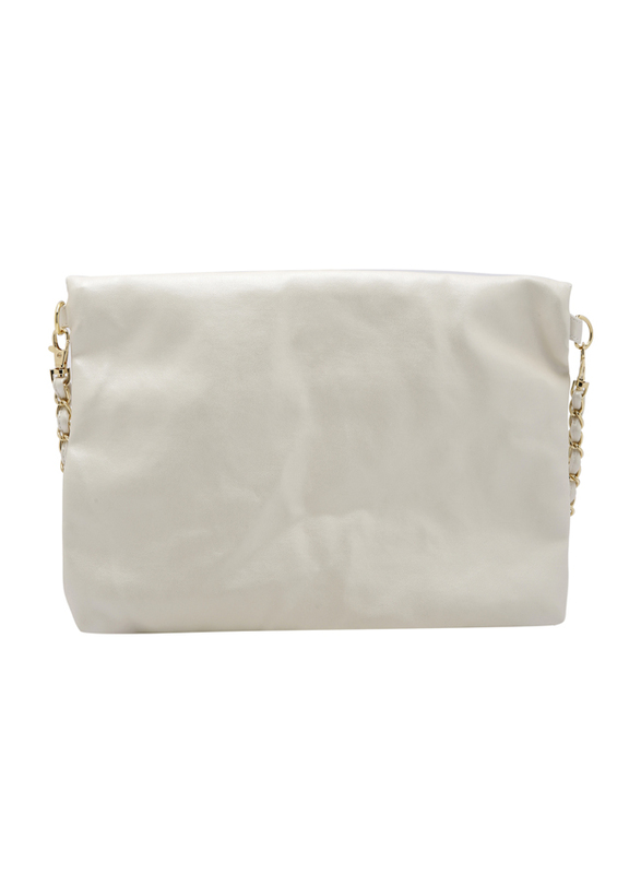 Hello Kitty Zip Closure Shoulder Bag for Girls, White, Model No. 89249