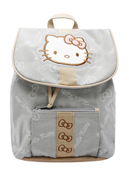 Hello Kitty Printed Backpack School Bag for Girls, Grey, Model No. 171140