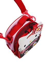 Hello Kitty Insulated Zip Closure Lunch Bag for Girls, Red, Model No. 978892