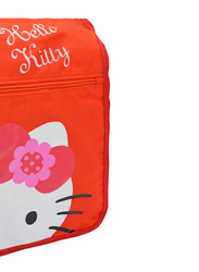 Hello Kitty Polyester Flower Ribbon Cross Body Mail Messenger Bag for Girls, Orange, Model No. 756121
