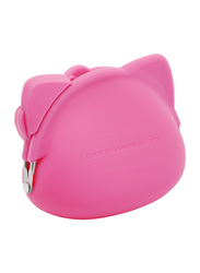 Hello Kitty Soft Rubber Kisslock Coin Purse for Girls, Pink, Model No. 8644551