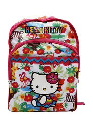 Hello Kitty Animals Texture Printed Backpack School Bag for Girls, Multicolour, Model No. 534269