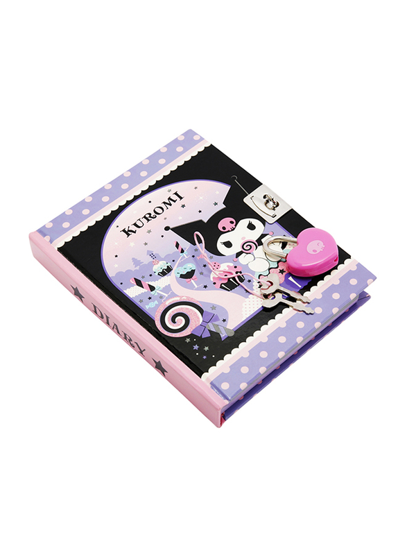 Hello Kitty Kuromi Locking Diary, 288 Pages, Model No. 375152