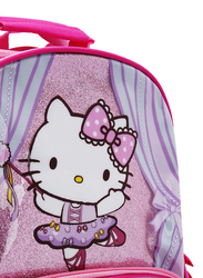 Hello Kitty Ballet KT Sparking School Backpack for Girls, Medium, Pink, Model No. 350818